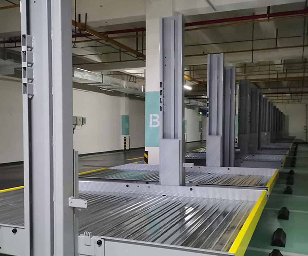 兩柱簡易升降類立體車庫回收