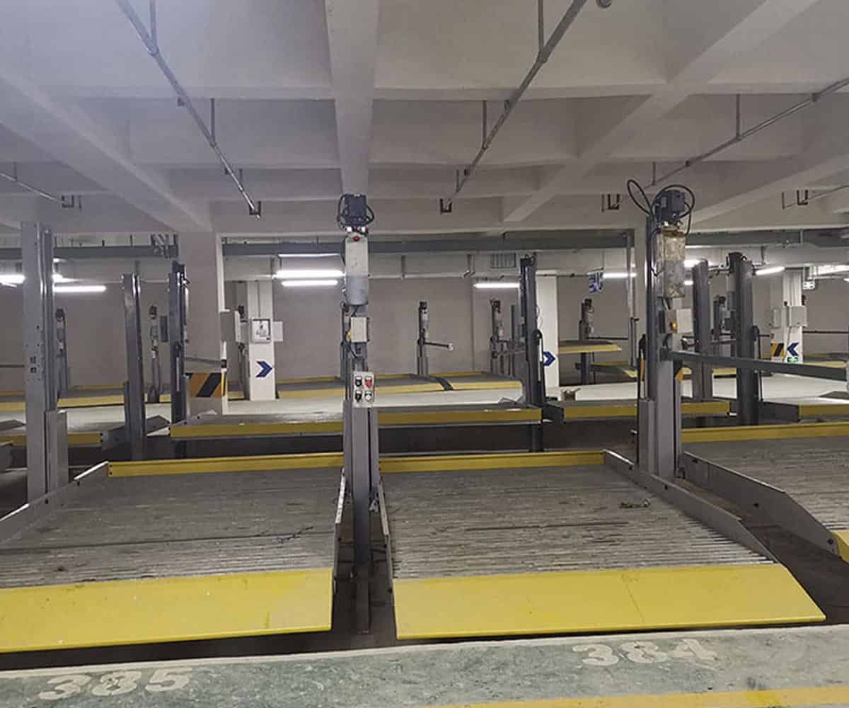 二層升降橫移式機械式立體車庫過規劃