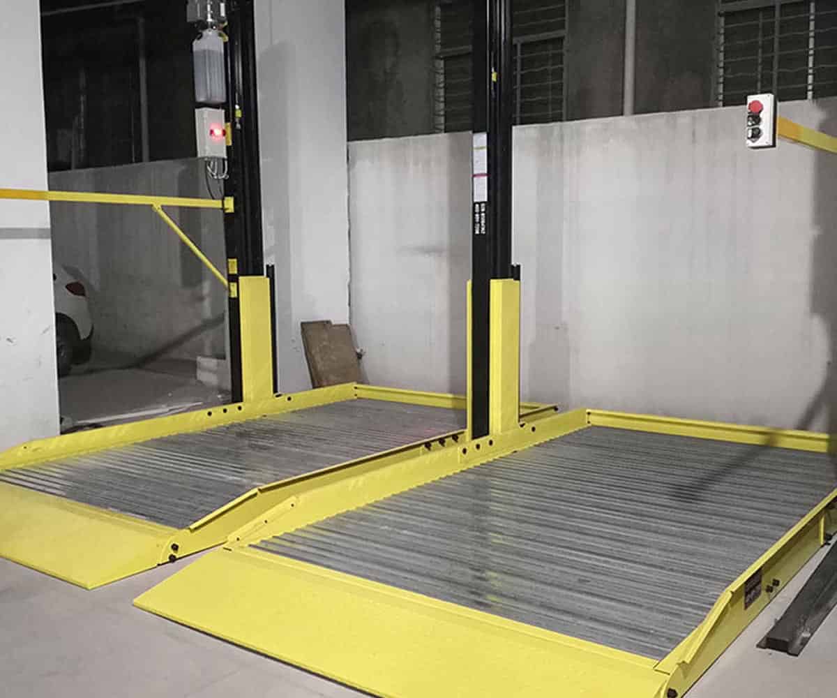 兩層升降橫移式機械車位過驗收
